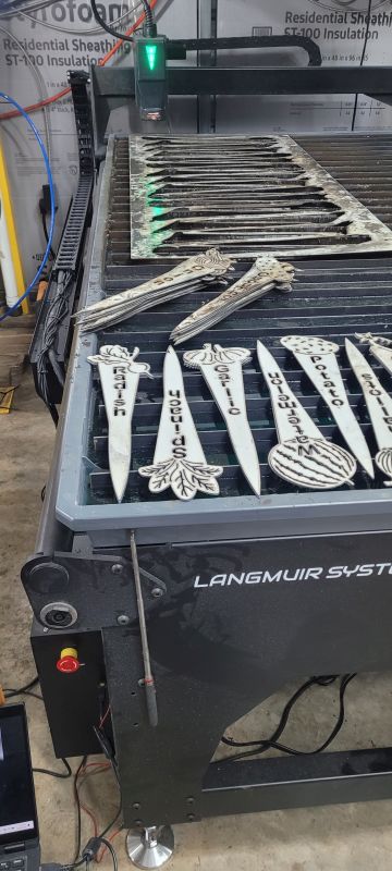 Plasma Cut Garden Stakes
