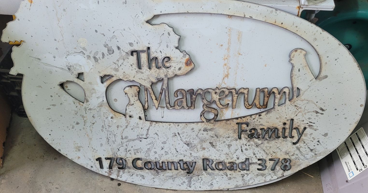 Family Address Sign